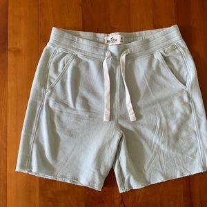 Men’s Hollister knit shorts, light blue, size M
